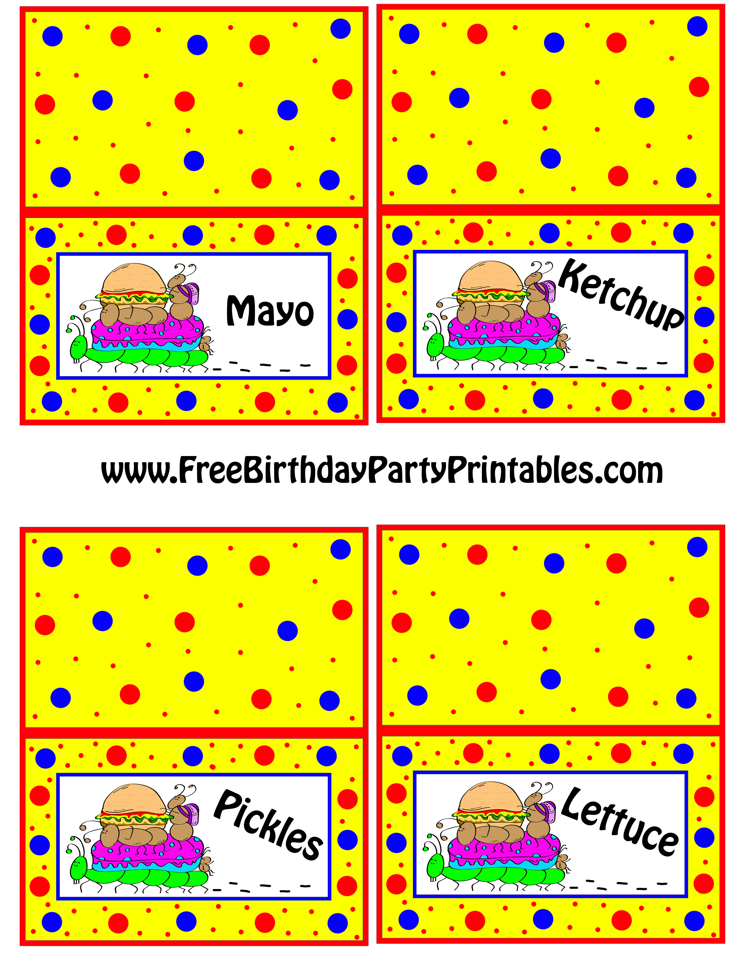 Ant Picnic Birthday Party Printables